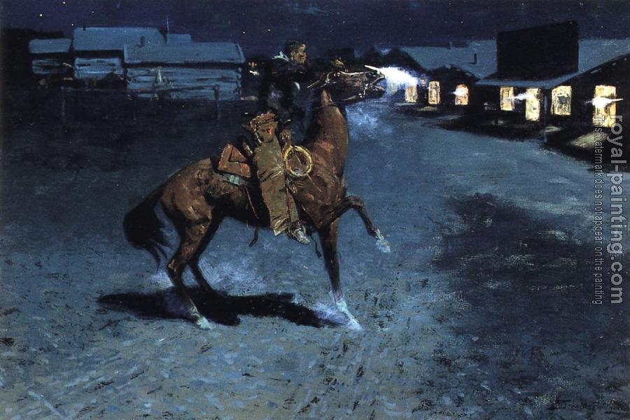 Frederic Remington : An Arguement with the Town Marshall